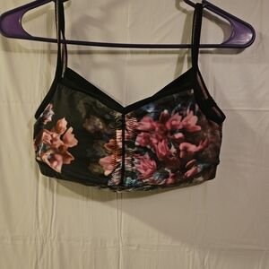 Lululemon Floral Women's Bra-  Black and Pink